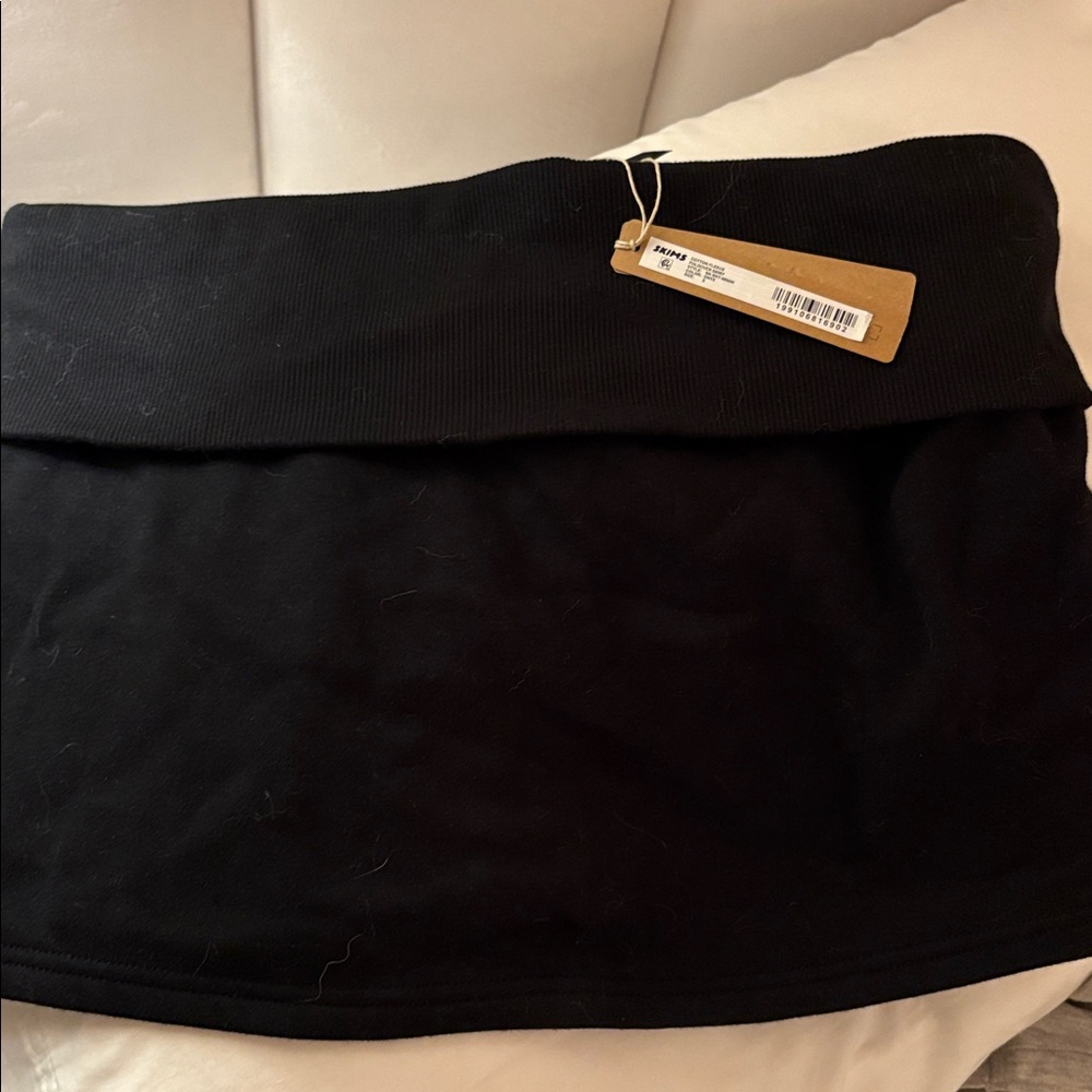 Skims cotton fleece FOLDOVER MINI SKIRT small - Picture 4 of 6